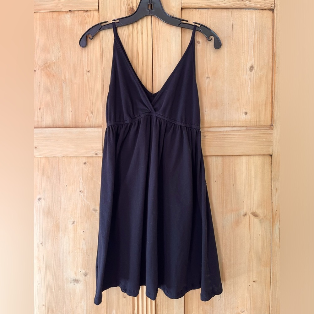 Little black cotton knit dress. size S